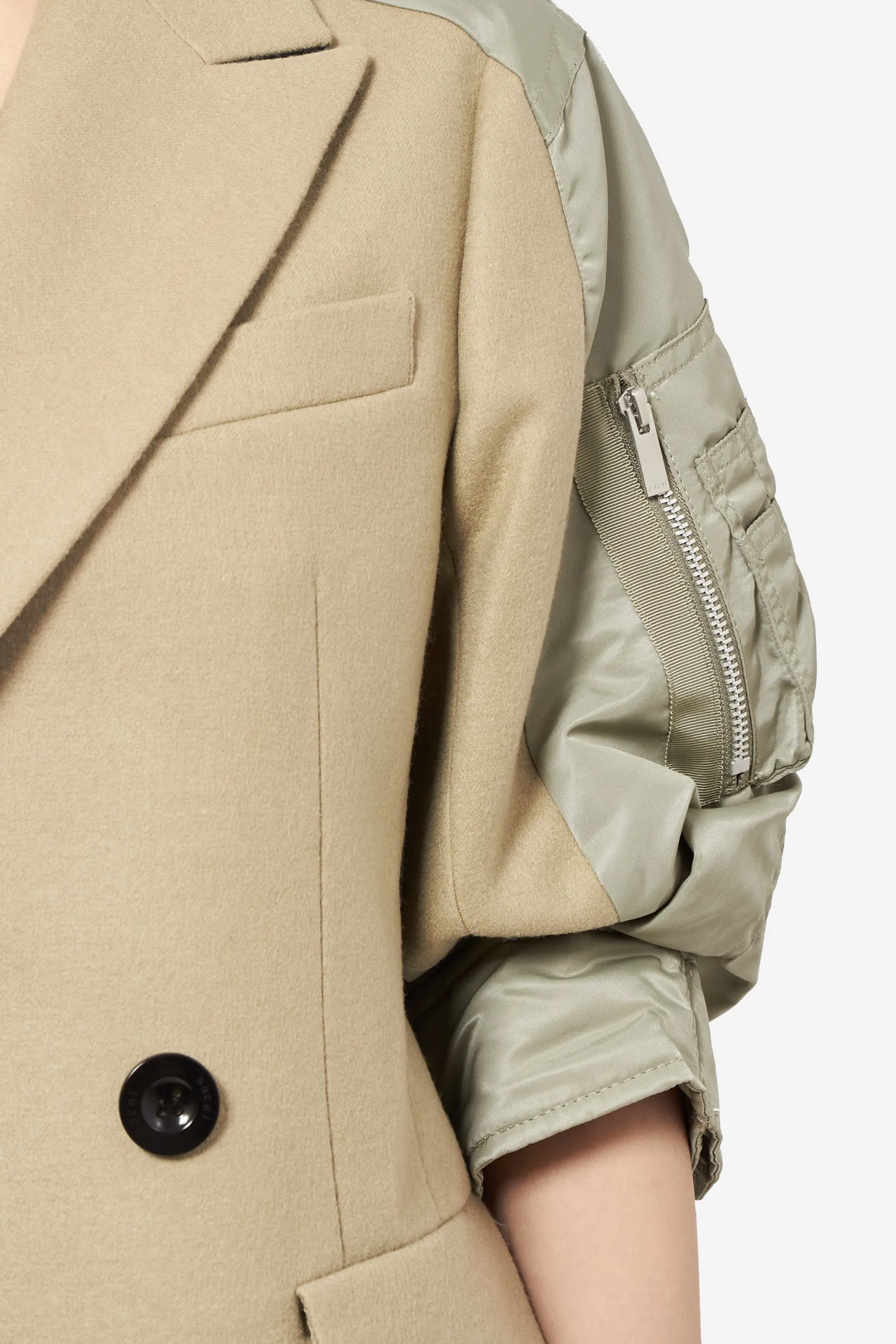 Giacca in lana beige