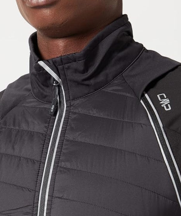 Giacca Maniche Staccabili Imbottito Montagna Uomo Outdoor con Zip Intera