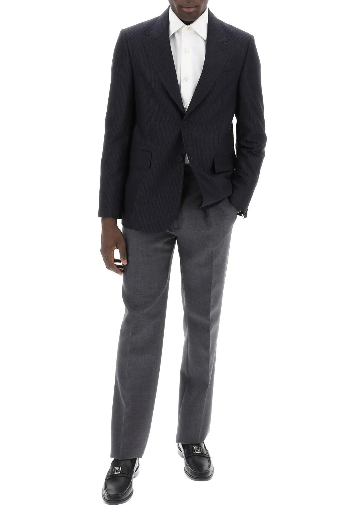 Giacca monopetto FF Stripe