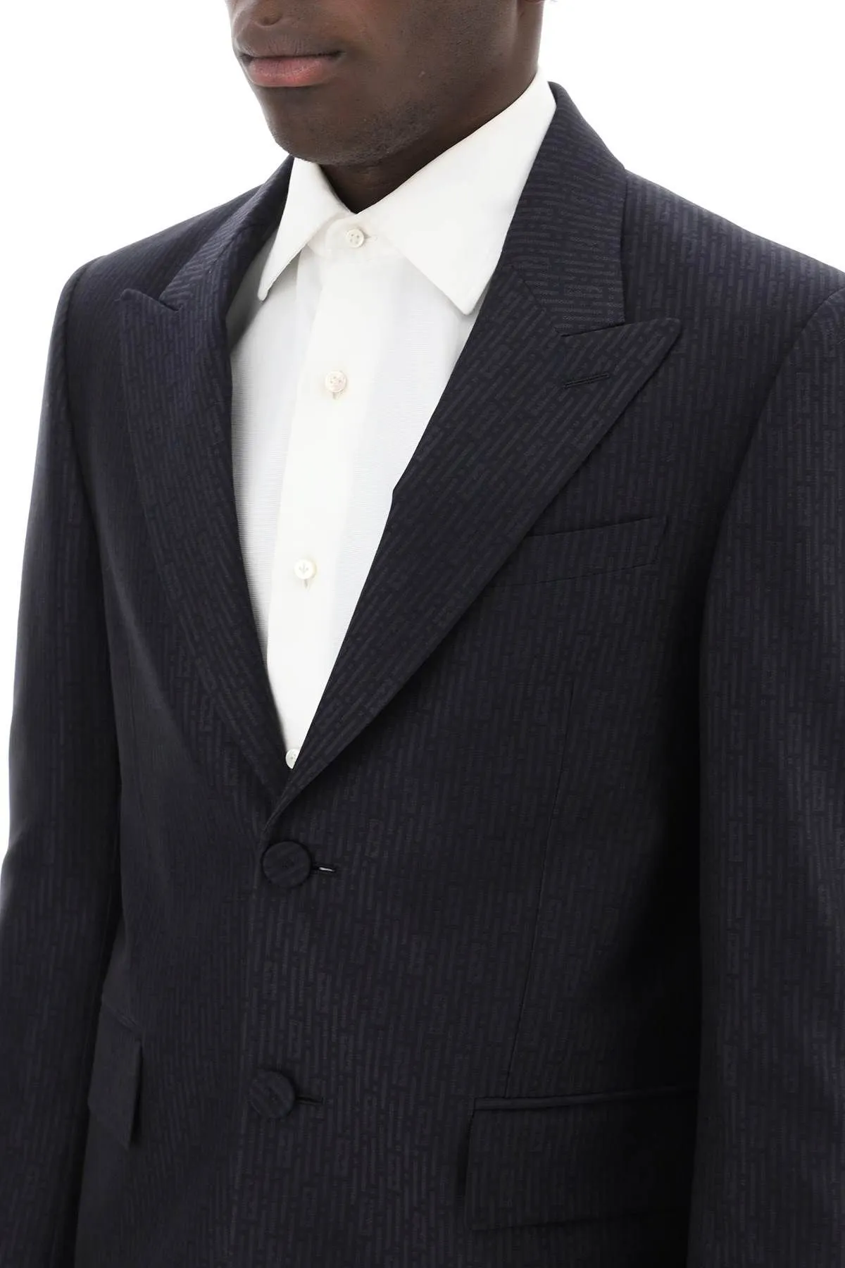 Giacca monopetto FF Stripe