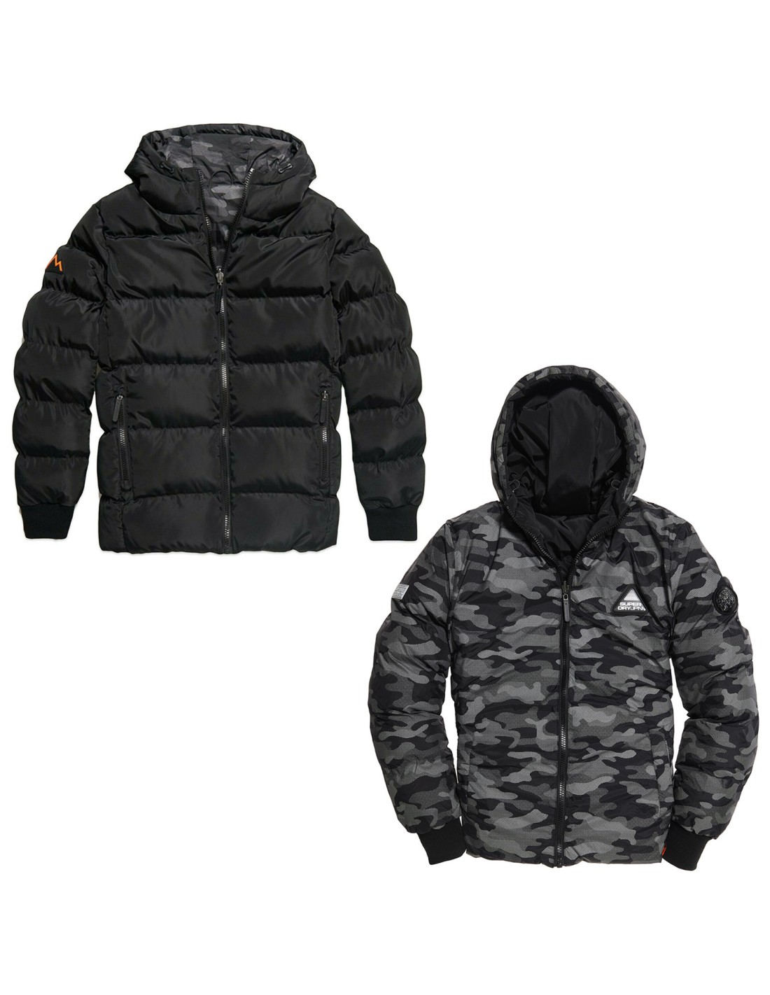Giacca reversibile Superdry Converter Puffer Black