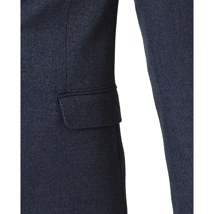 Giacca sciolta Weis a righe sottili elasticizzate Blu