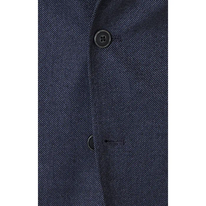 Giacca sciolta Weis a righe sottili elasticizzate Blu