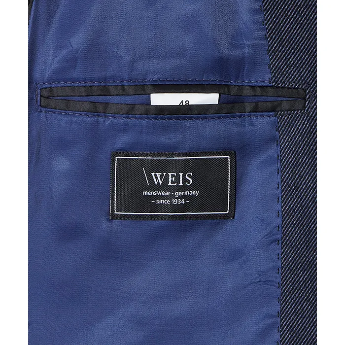 Giacca sciolta Weis a righe sottili elasticizzate Blu