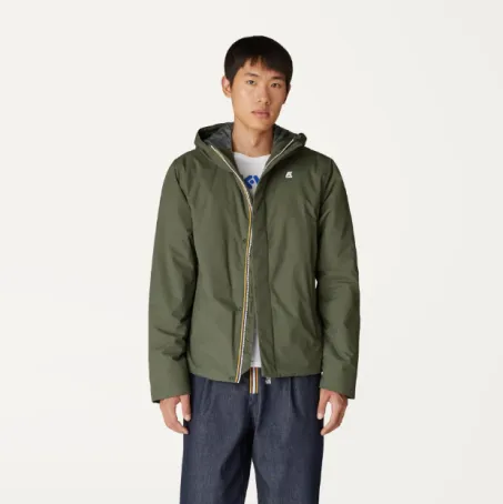 Giacca Uomo K-WAY Jack Ripstop Marmotta K1119KW AF0 Verde