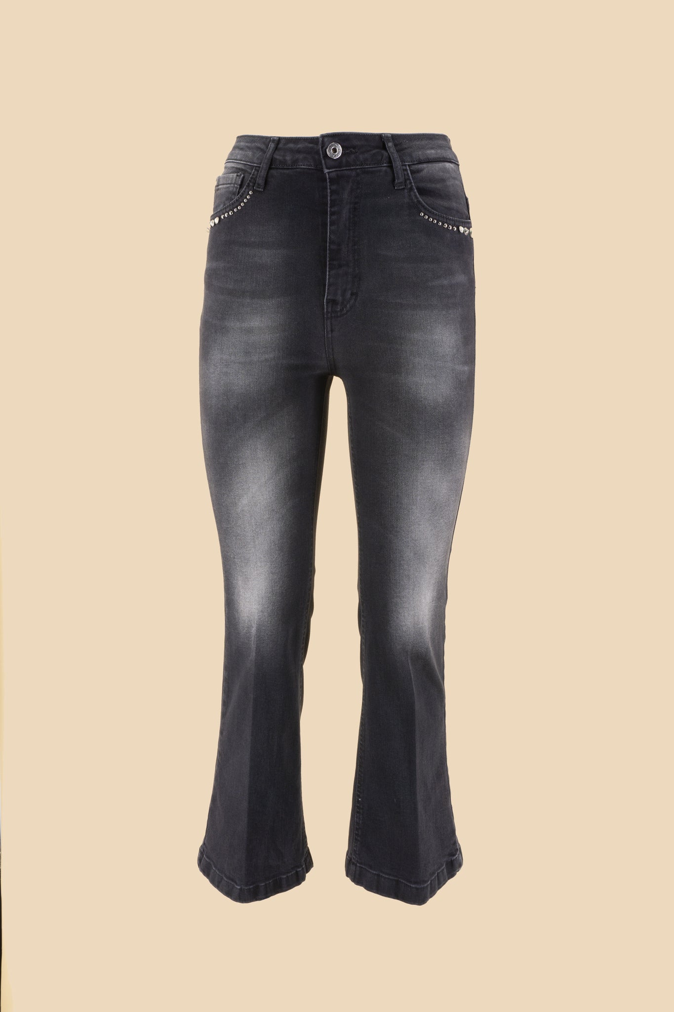 Gray Jeans with Applications / Grey