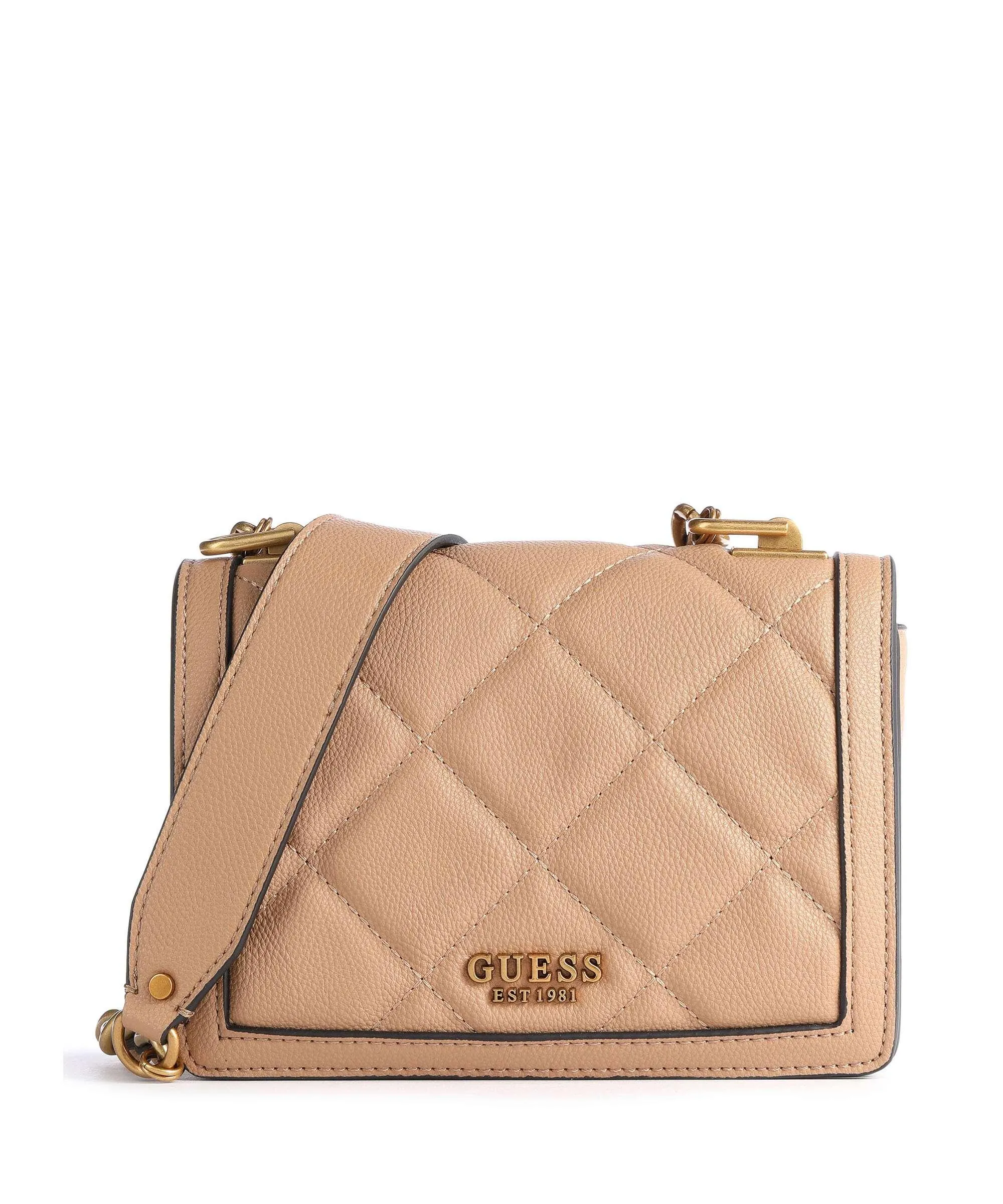  Guess Abey Borsa a spalla pelle sintetica beige  