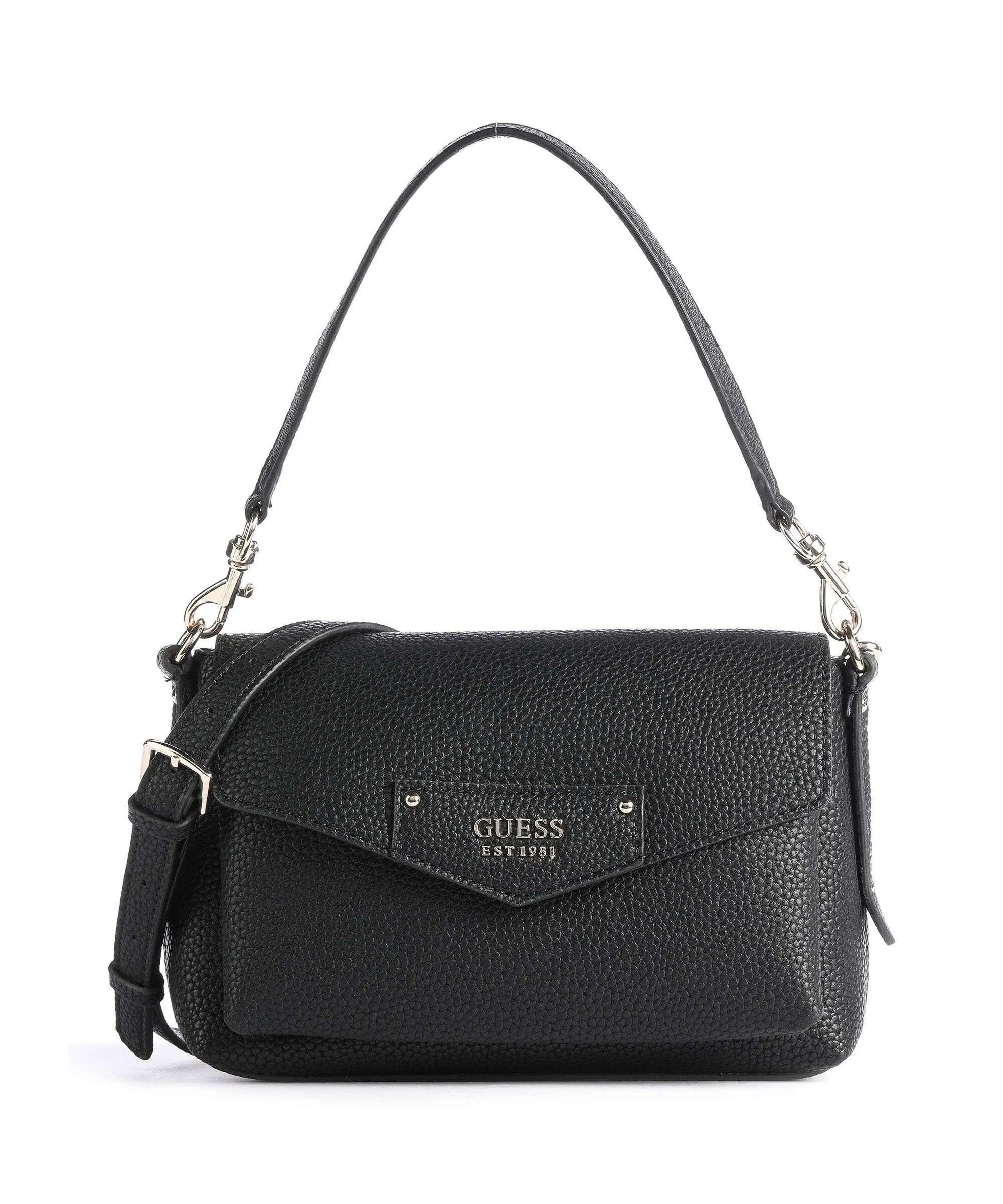  Guess Brenton Eco Borsa a spalla pelle sintetica nero  