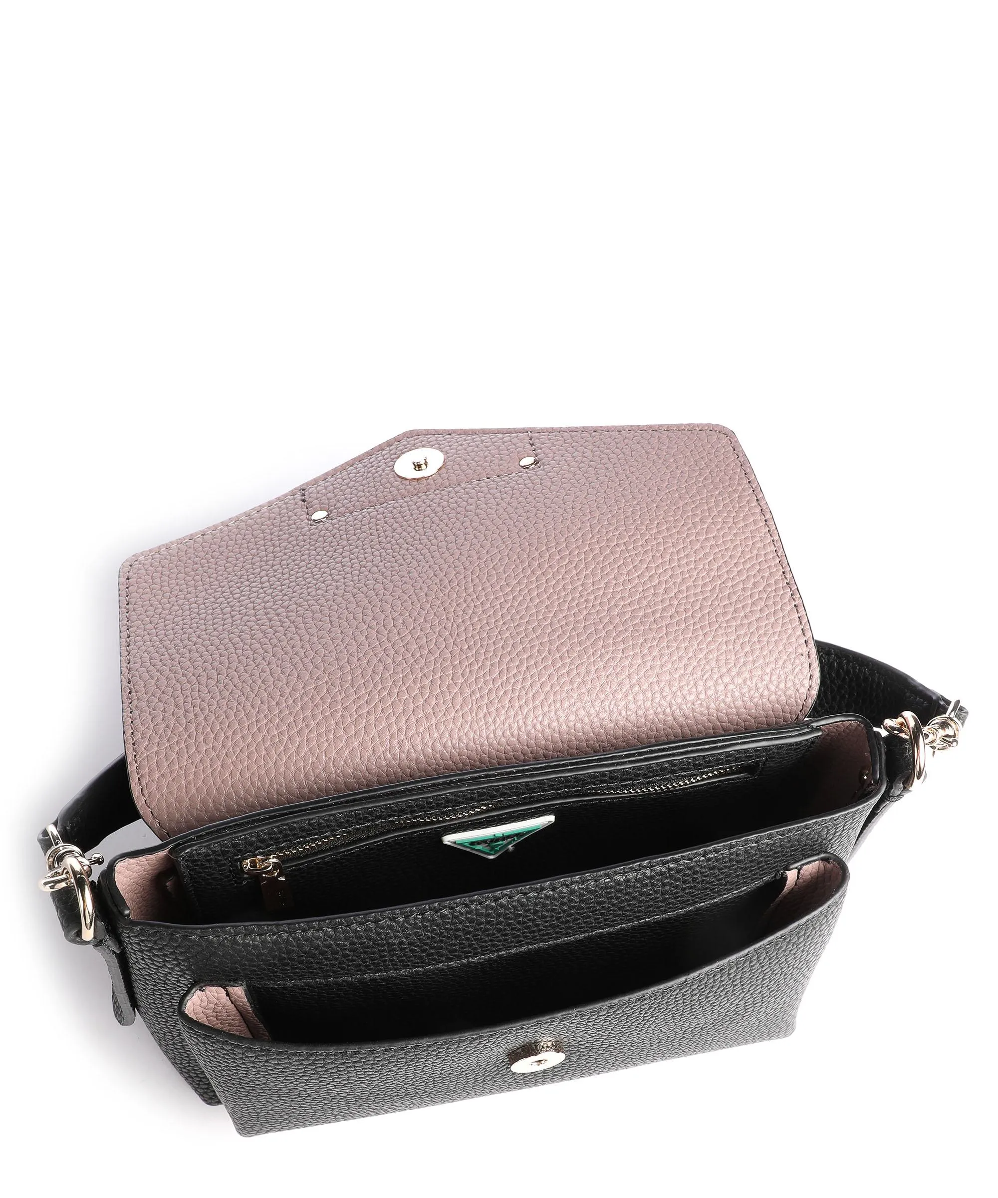  Guess Brenton Eco Borsa a spalla pelle sintetica nero  