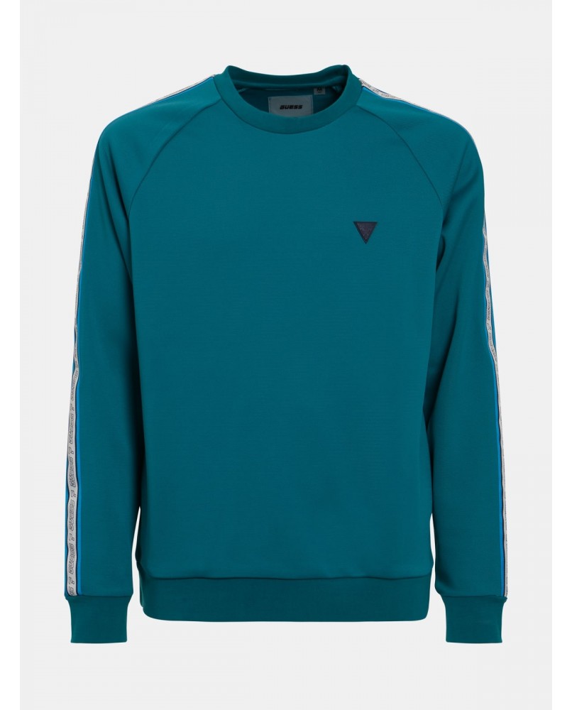 GUESS Z2GQ01KB210 felpa verde logato