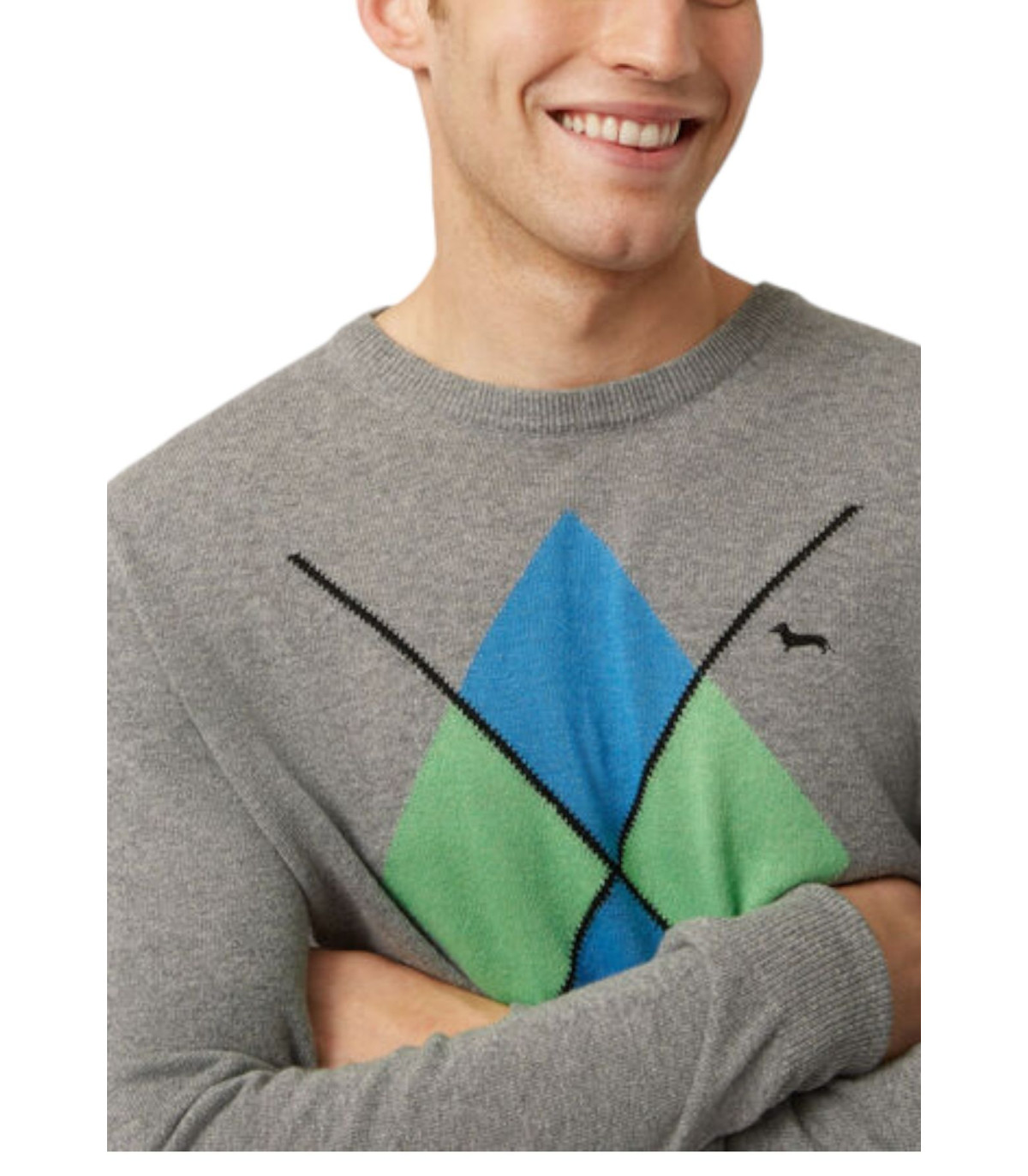 Harmont & Blaine Uomo Maglione A Girocollo Con Rombo Ski Lounge