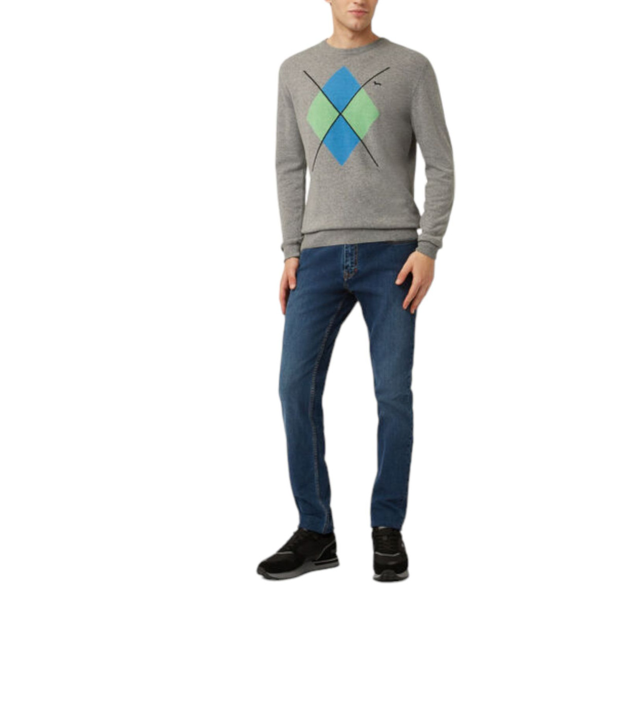 Harmont & Blaine Uomo Maglione A Girocollo Con Rombo Ski Lounge
