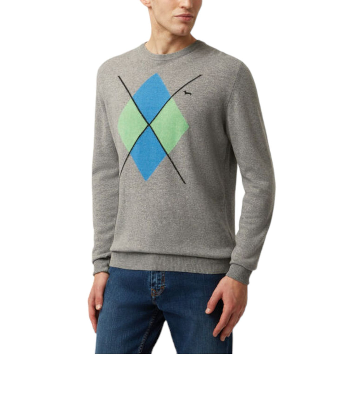 Harmont & Blaine Uomo Maglione A Girocollo Con Rombo Ski Lounge