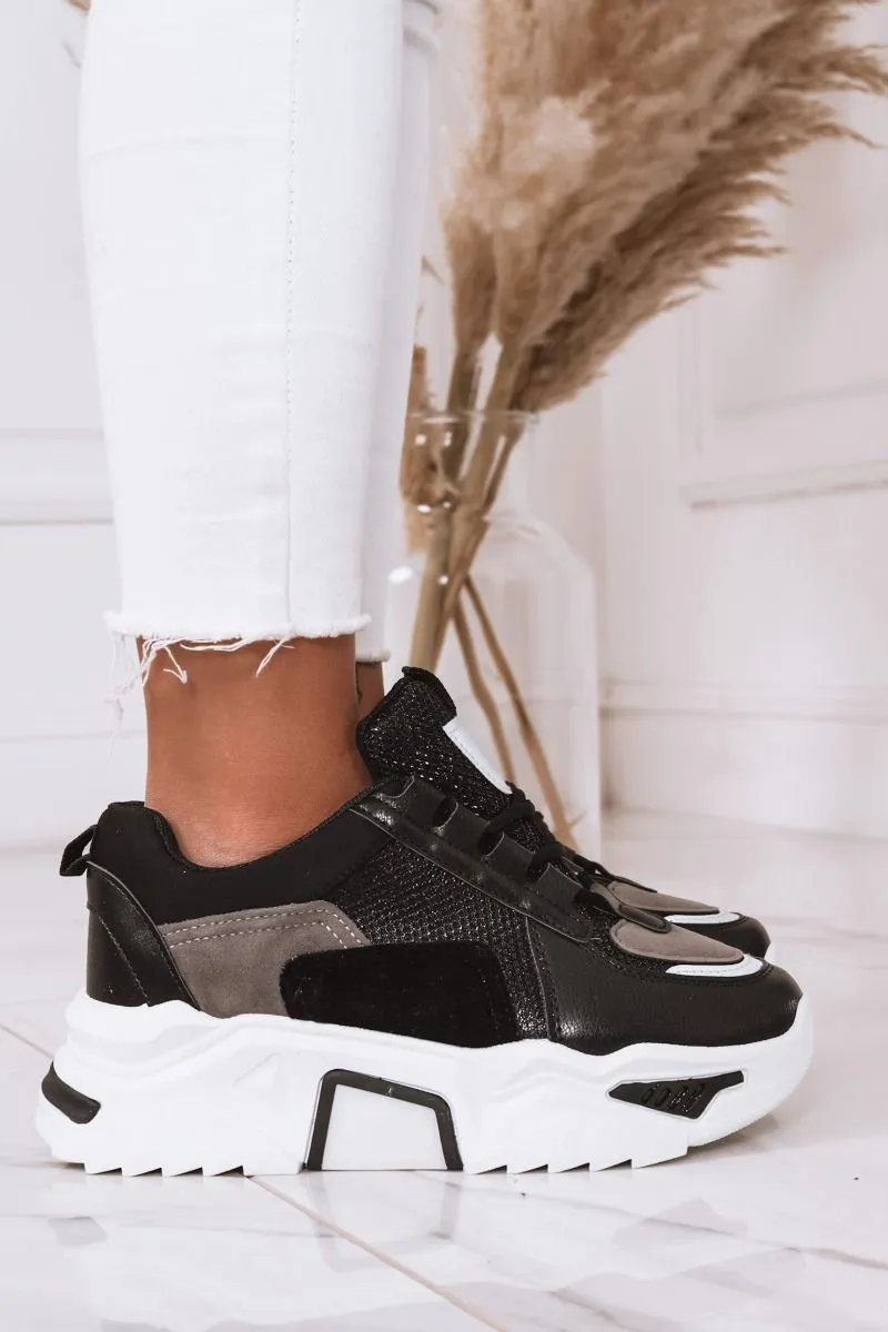 HIDE - Sneakers nere con suola alta e lacci