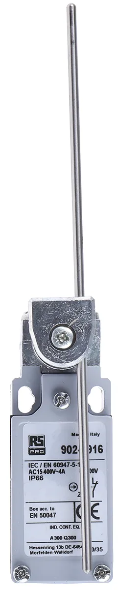 Interruttore di fine corsa RS PRO, Asta, NO/NC, 400V, 10A, IP66