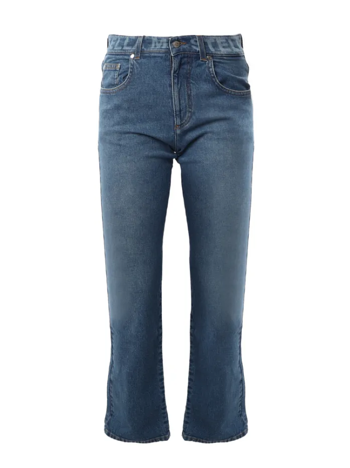 Jeans a zampa in cotone