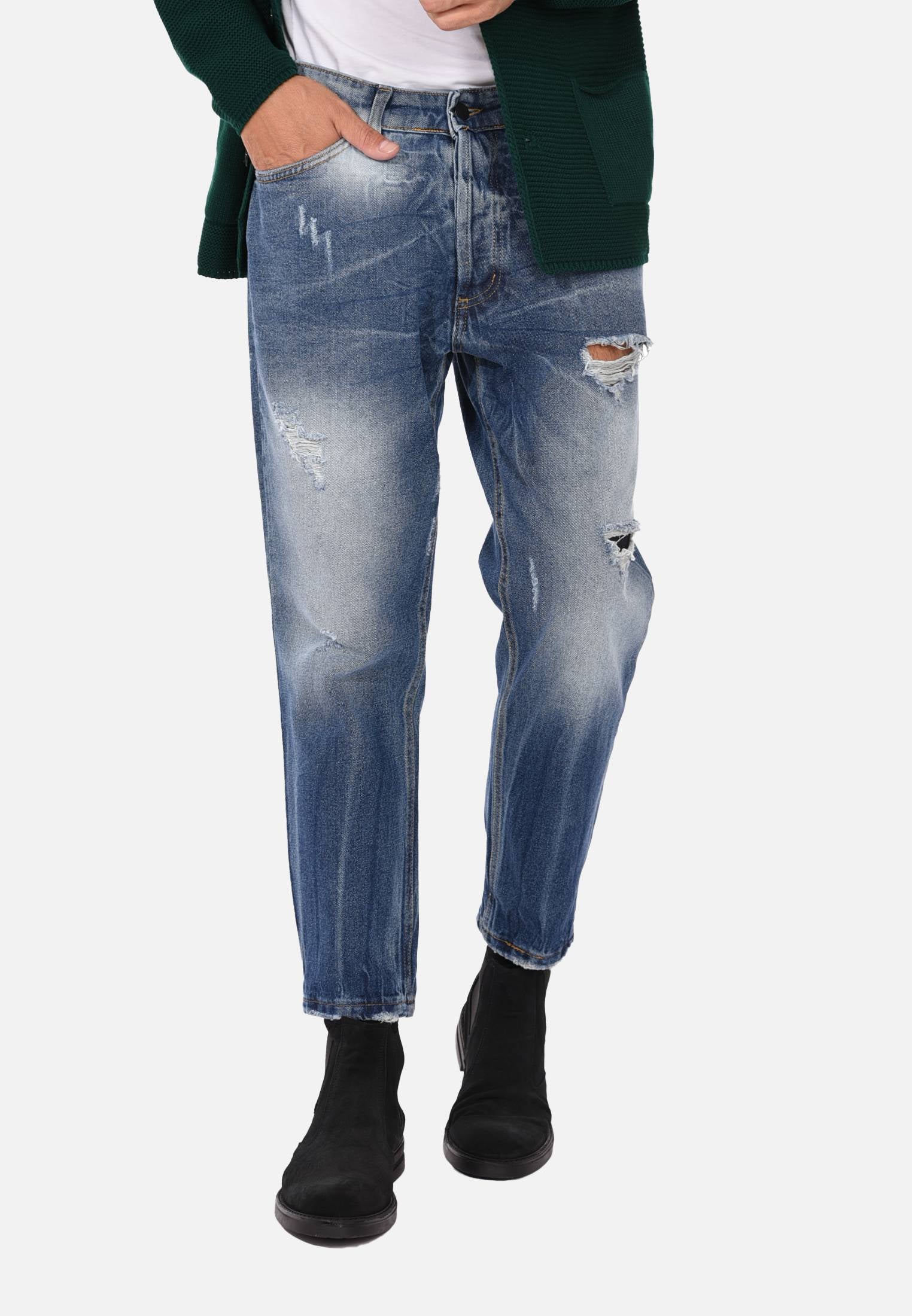 Jeans boyfriend strappato