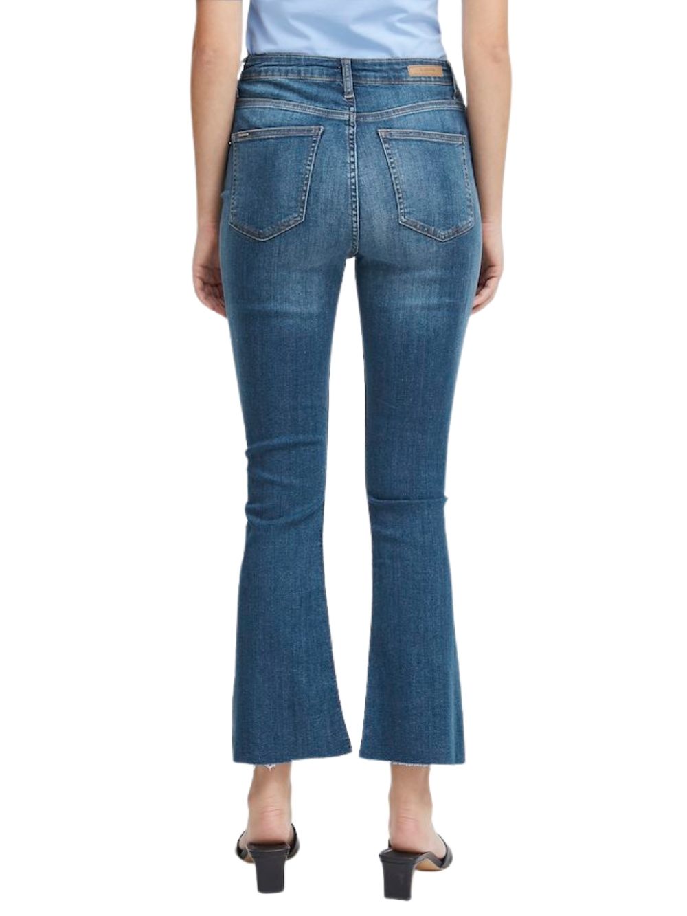 Jeans Donna Mid Blue Denim a Trombetta