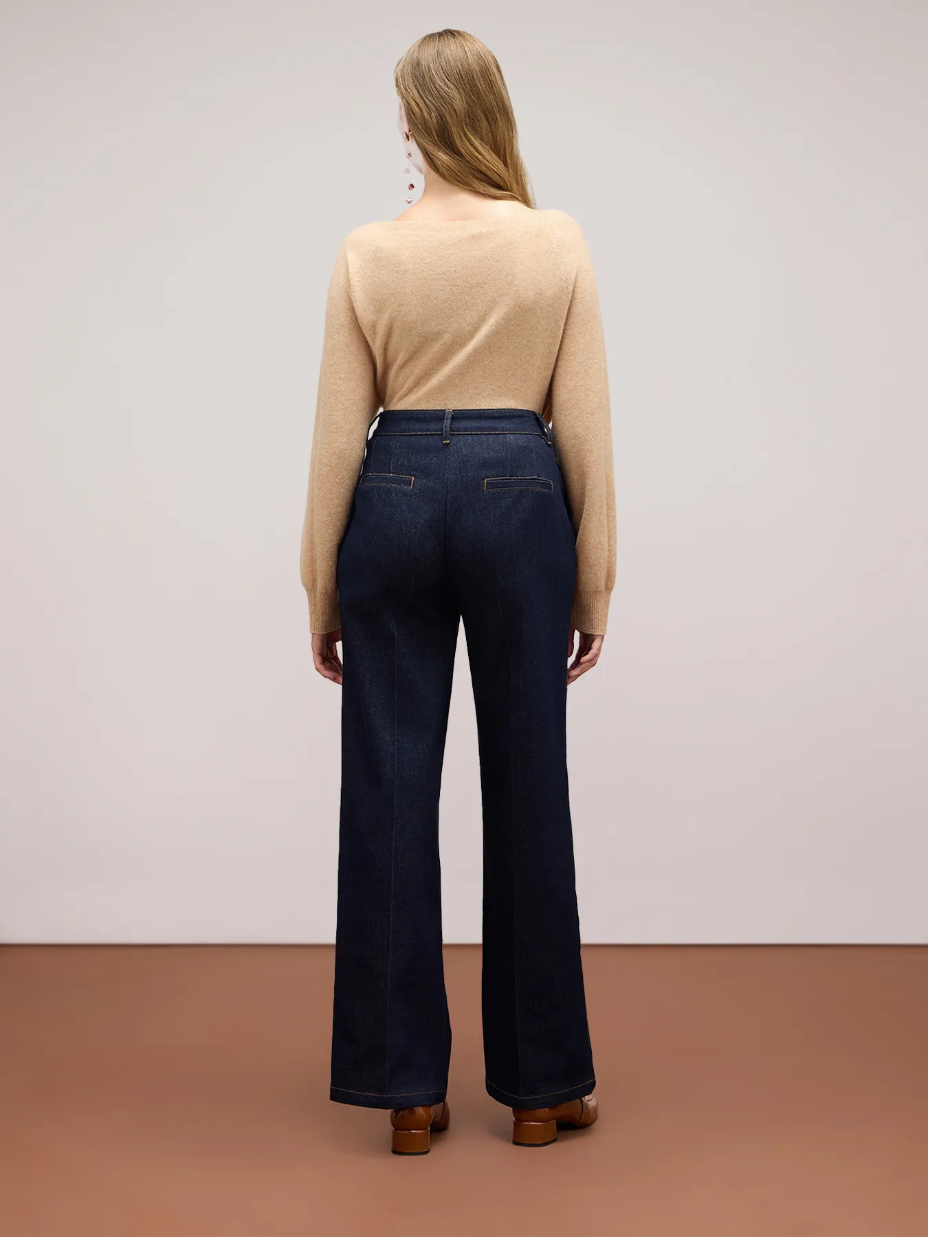 Jeans sartoriale wide leg