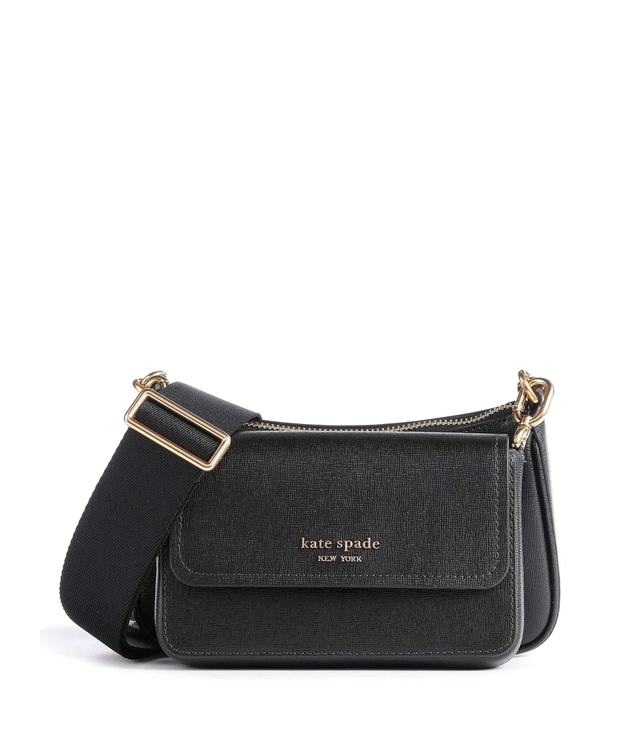  Kate Spade New York Morgan Borsa a tracolla saffiano leather nero  
