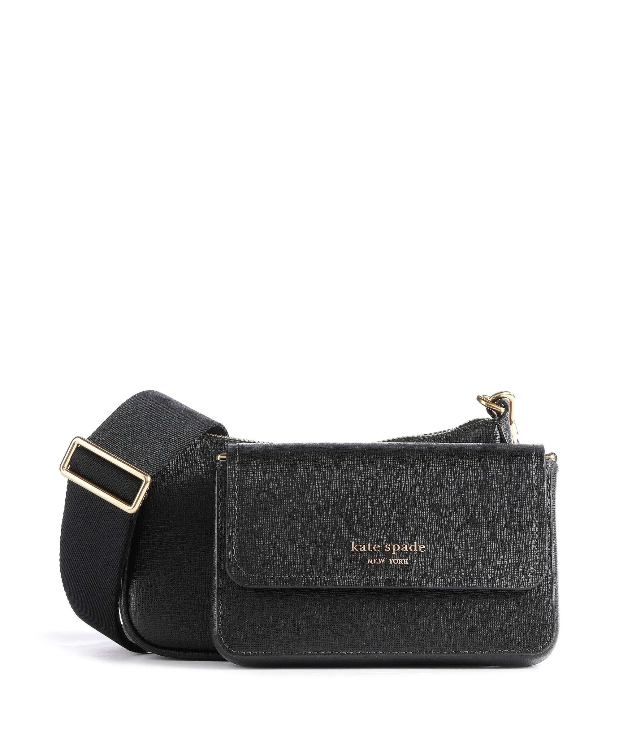  Kate Spade New York Morgan Borsa a tracolla saffiano leather nero  