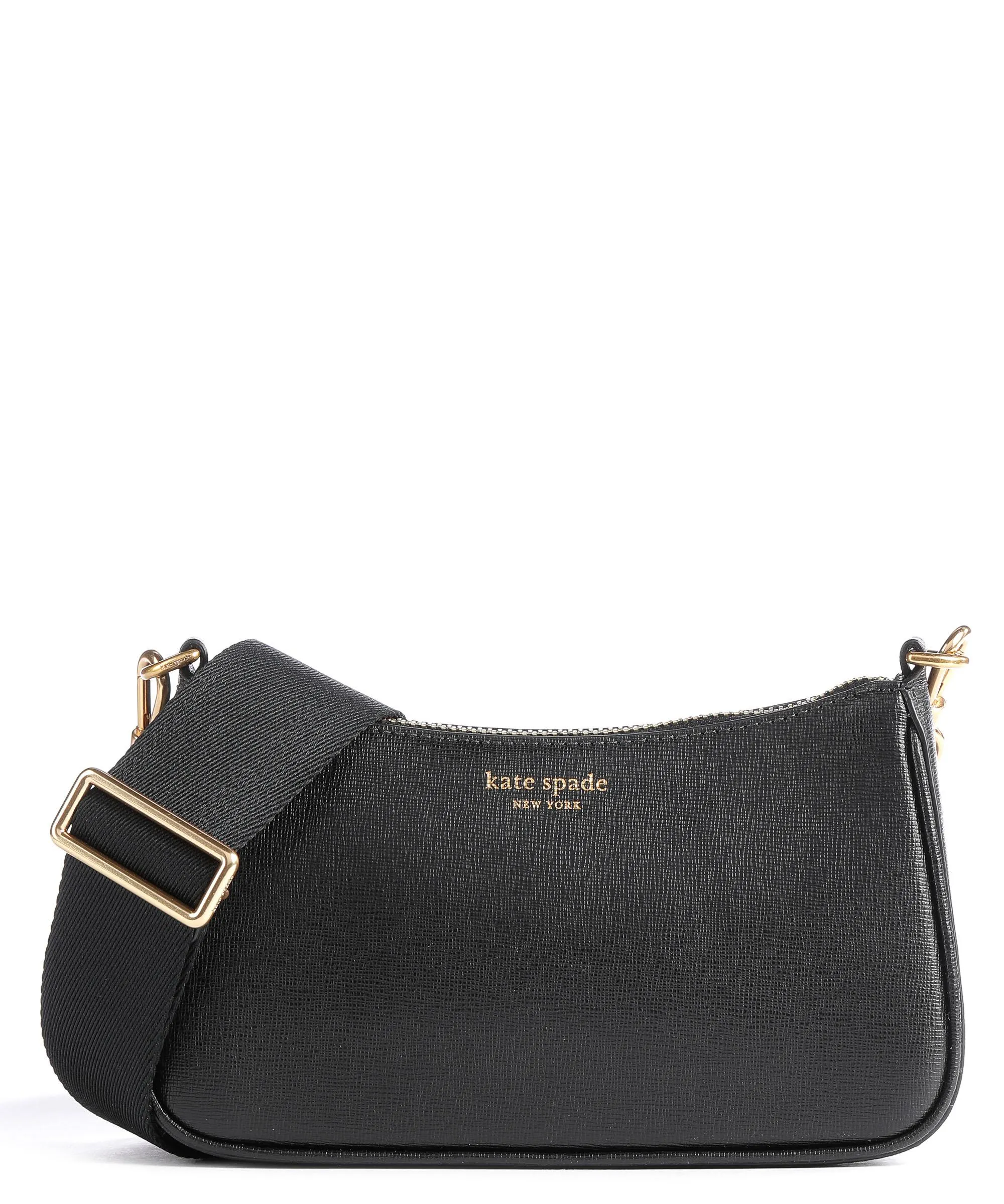  Kate Spade New York Morgan Borsa a tracolla saffiano leather nero  