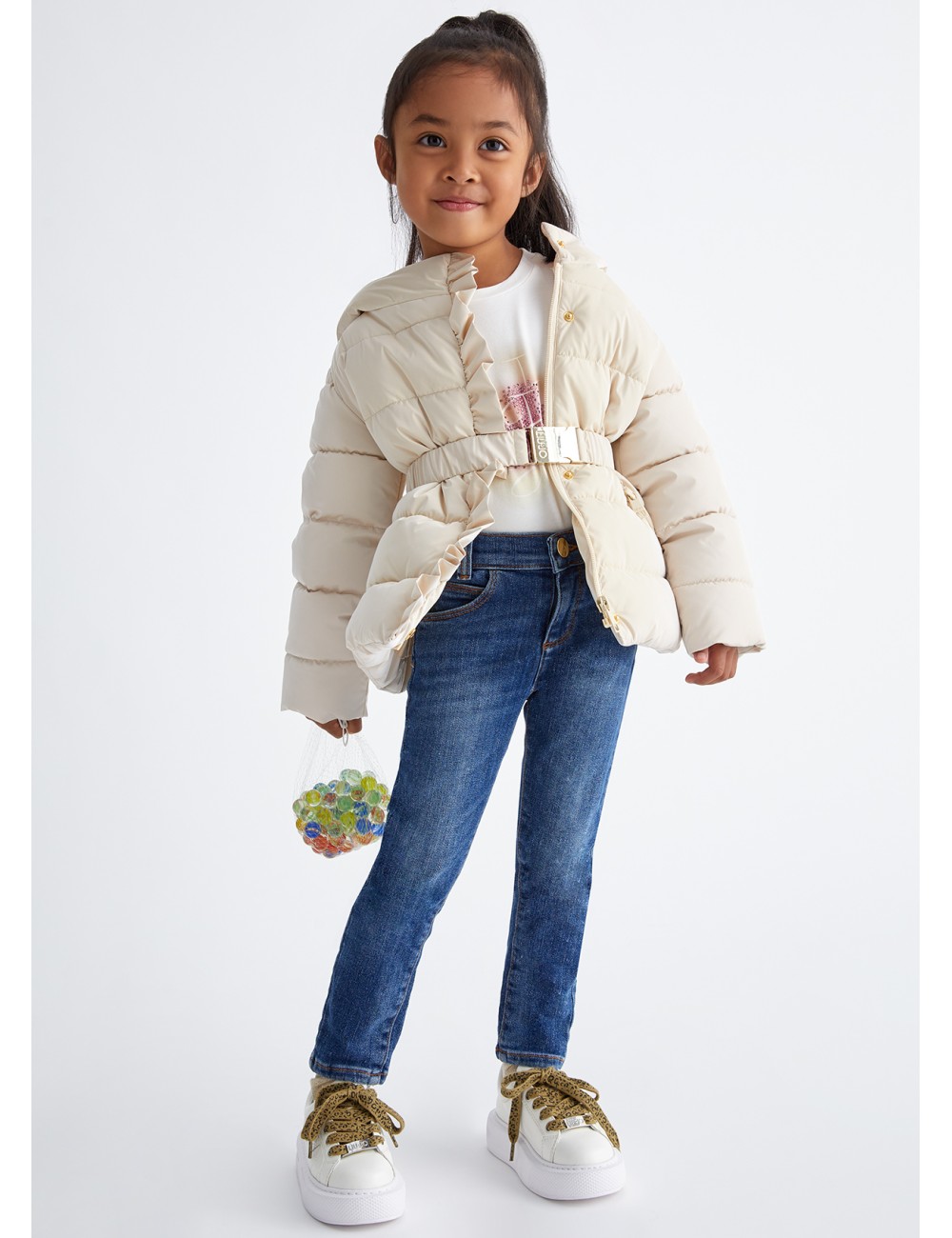 KF3024 JEANS STRETCH LIU JO GIRL PANTALONE DENIM BAMBINA PANTALONI SLIM