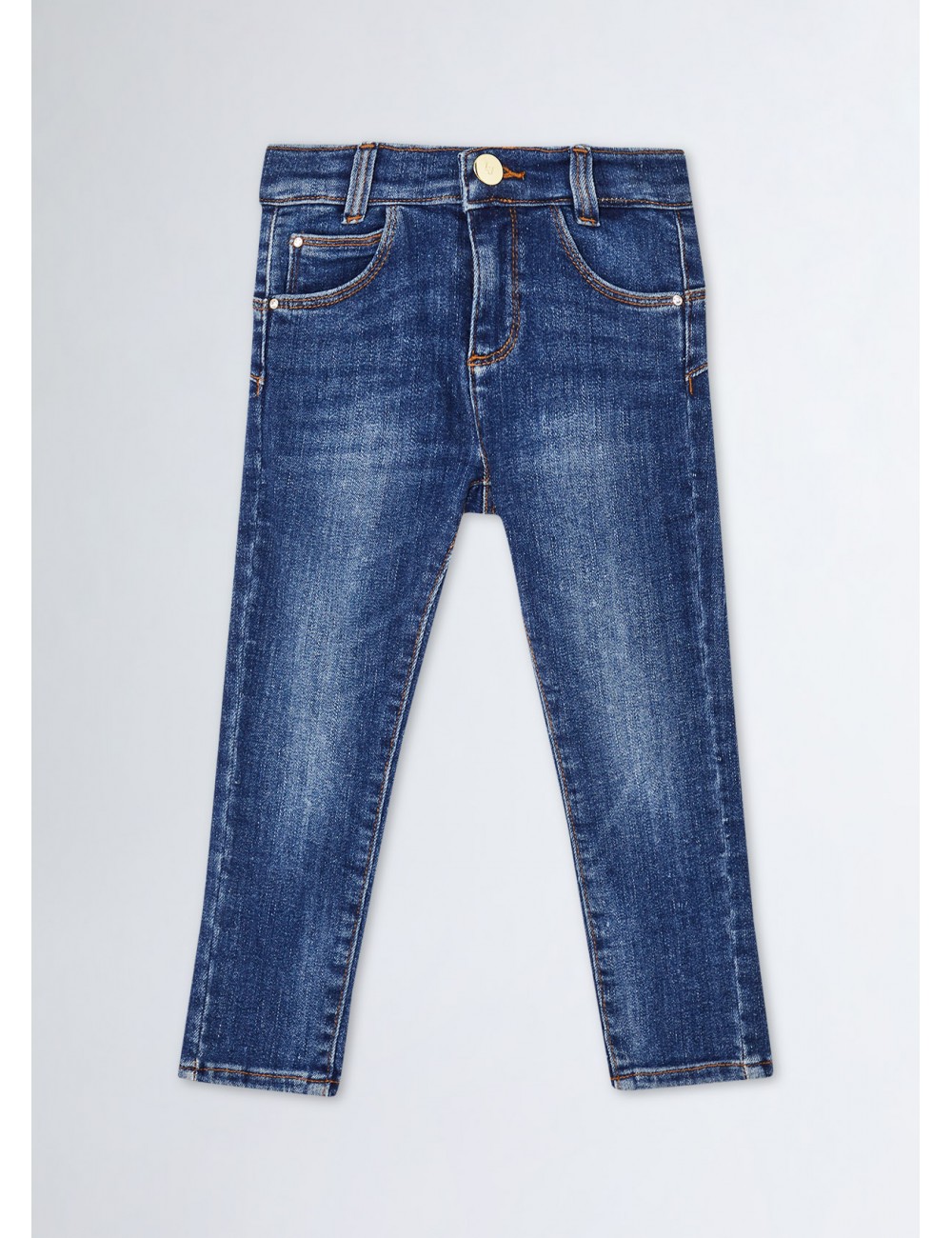 KF3024 JEANS STRETCH LIU JO GIRL PANTALONE DENIM BAMBINA PANTALONI SLIM
