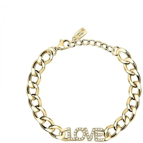 LA PETITE STORY Bracciale La Petite Story in acciaio gold Love
