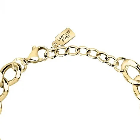 LA PETITE STORY Bracciale La Petite Story in acciaio gold Love