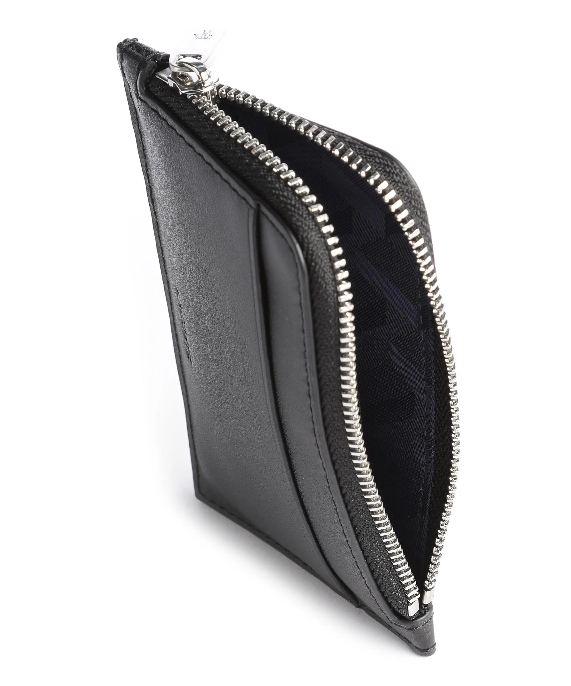  Lacoste FG Porta carte di credito pelle bovina nero  
