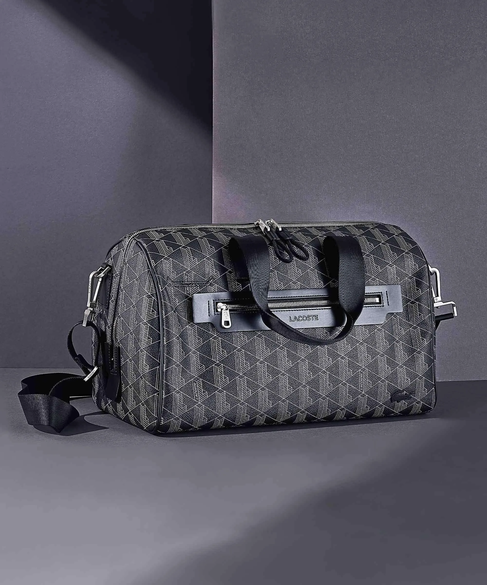  Lacoste The Blend Borsone da weekend nero 40 cm  