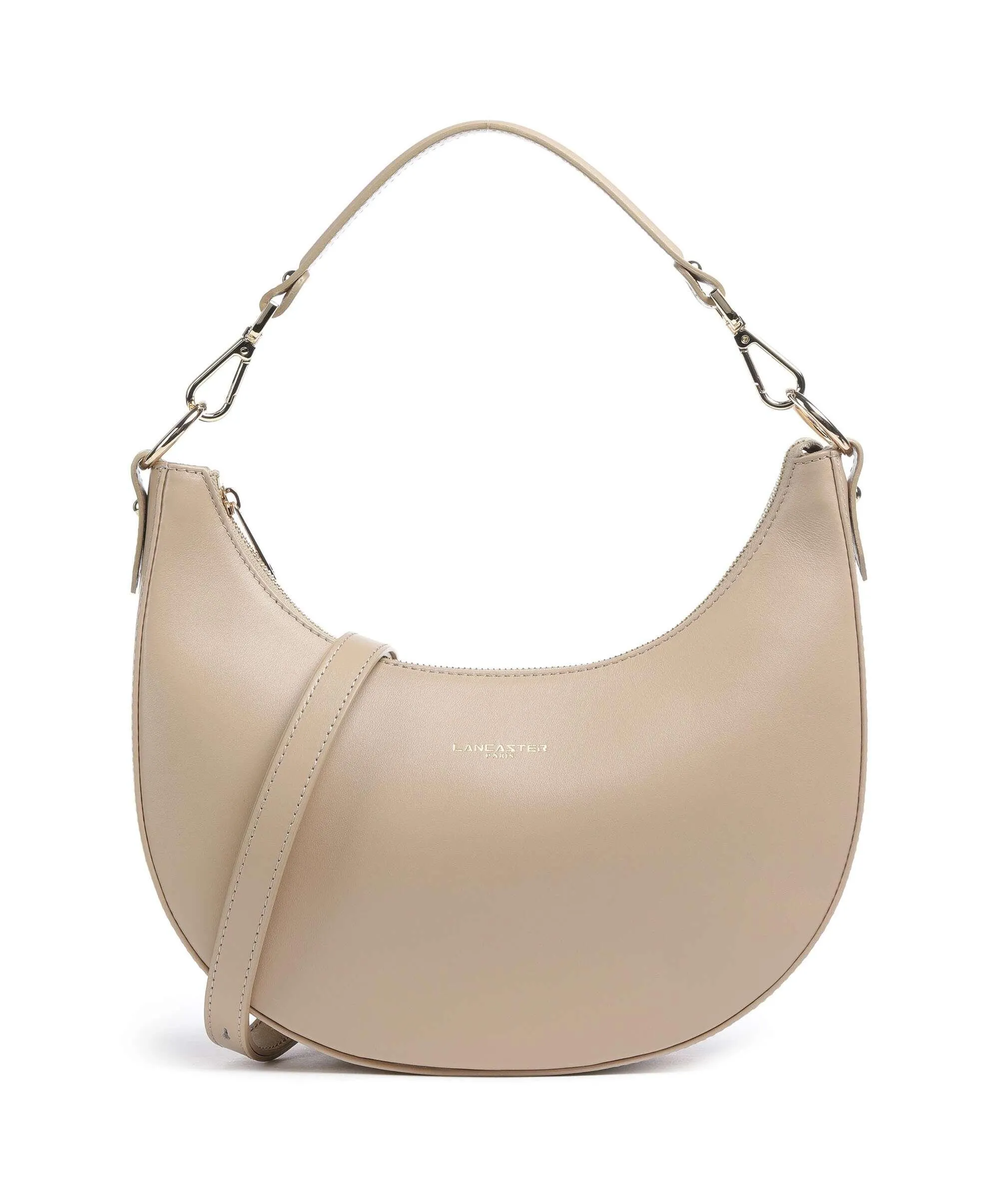  Lancaster Paris Aimy Borsa hobo pelle di vacchetta liscia beige  