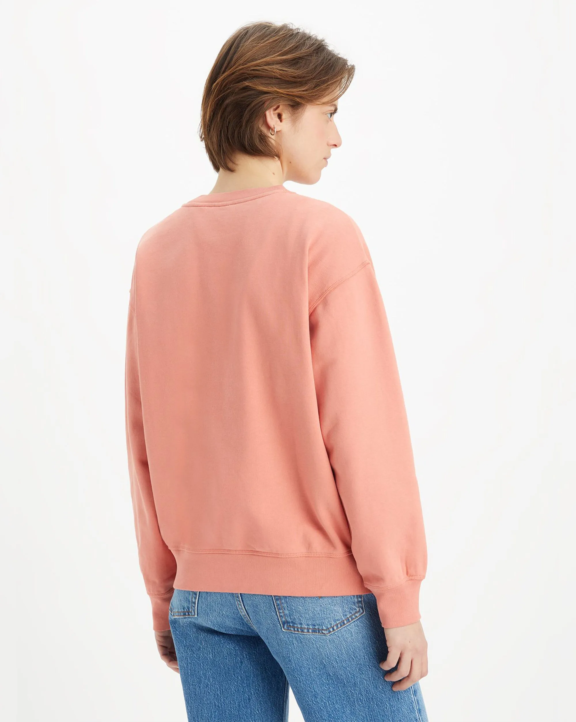 Levi's Felpa Standard Crew Terra Cotta Arancio Donna