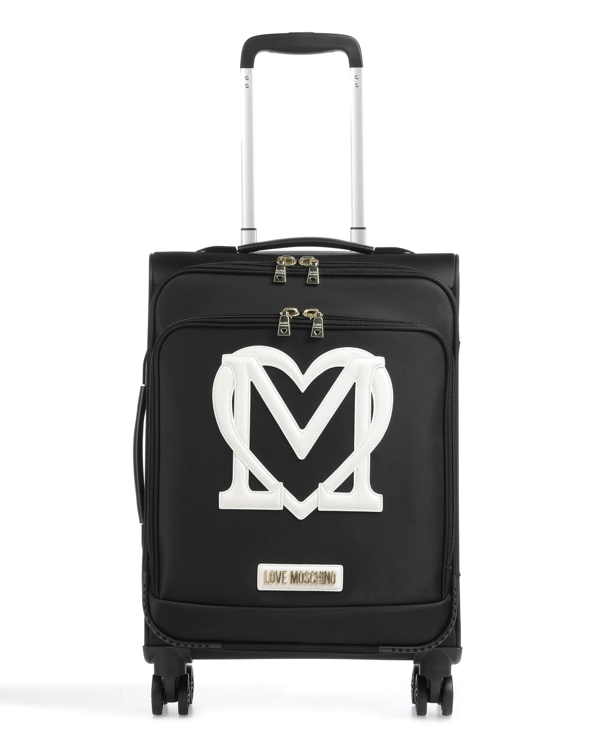  Love Moschino Valigia trolley (4 ruote) nero/bianco 56 cm  