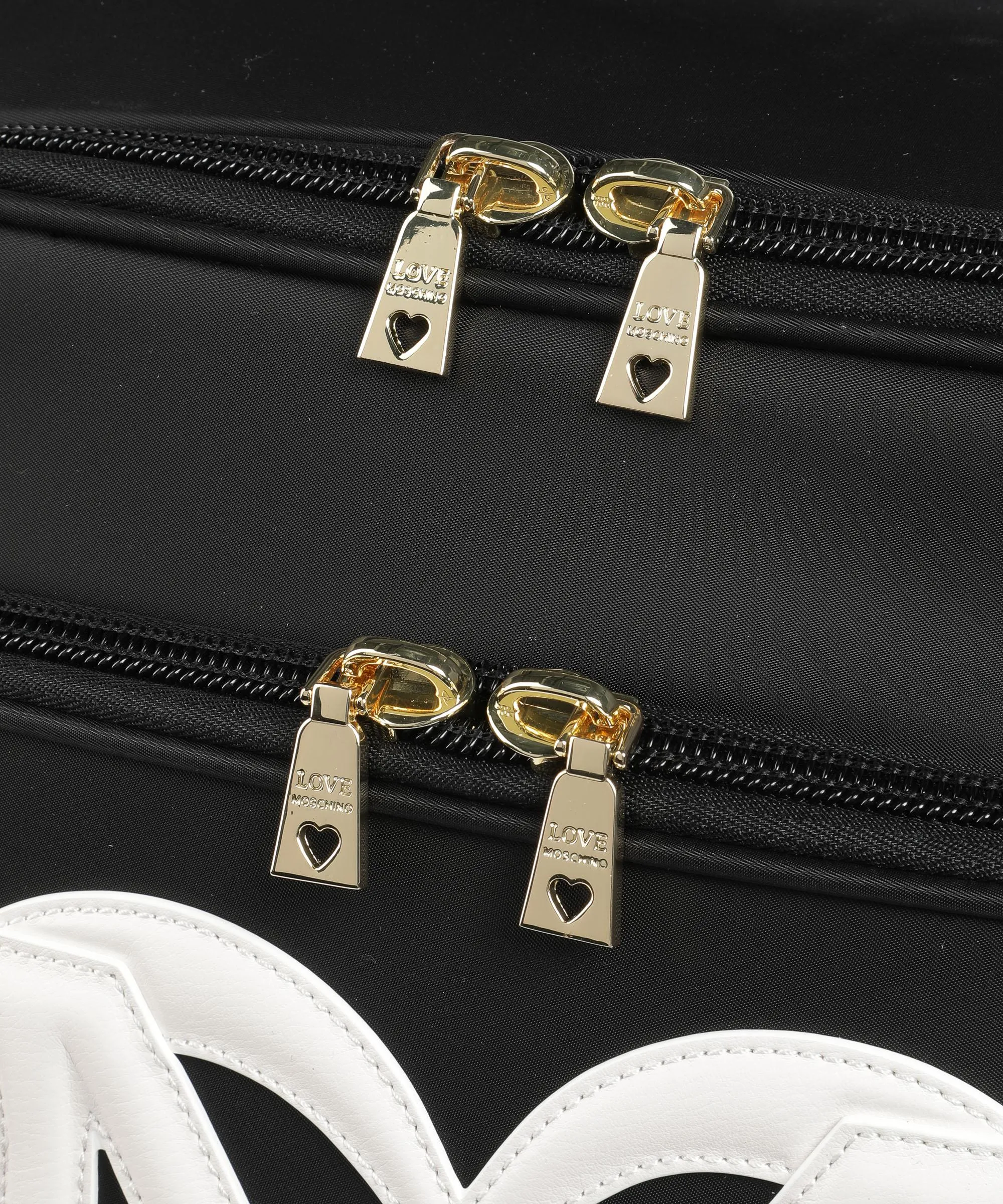  Love Moschino Valigia trolley (4 ruote) nero/bianco 56 cm  