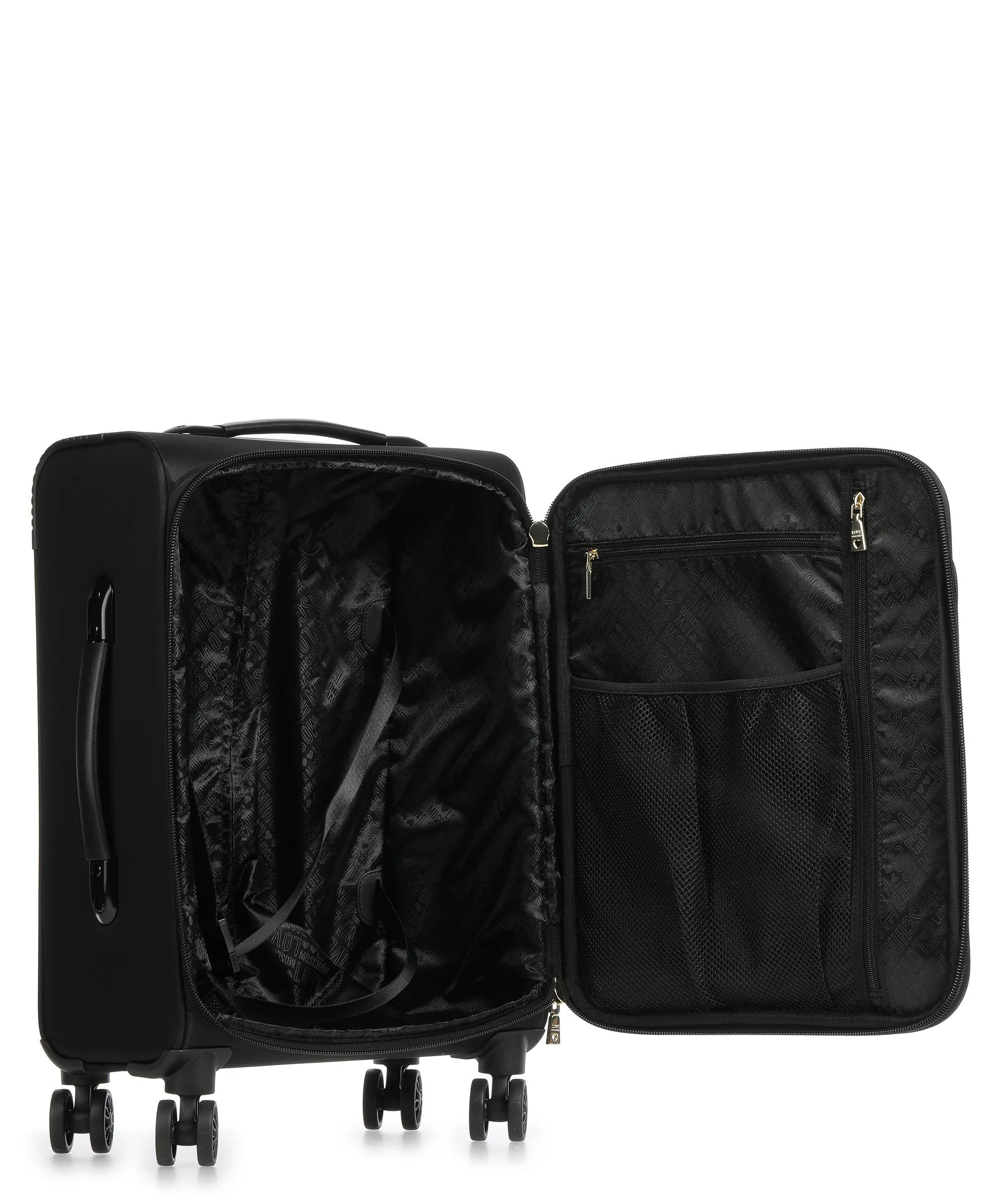  Love Moschino Valigia trolley (4 ruote) nero/bianco 56 cm  