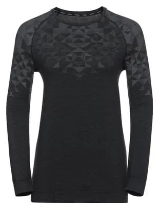 Maglia a maniche lunghe in lana Odlo Kinship Performance Black Women