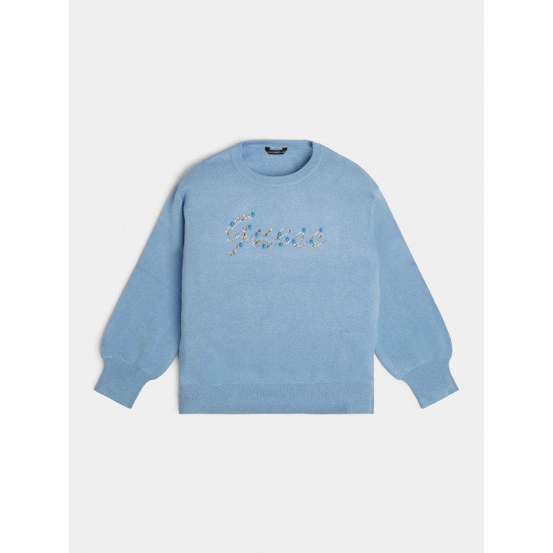 MAGLIA A MANICHE LUNGHE PER BAMBINI GUESS