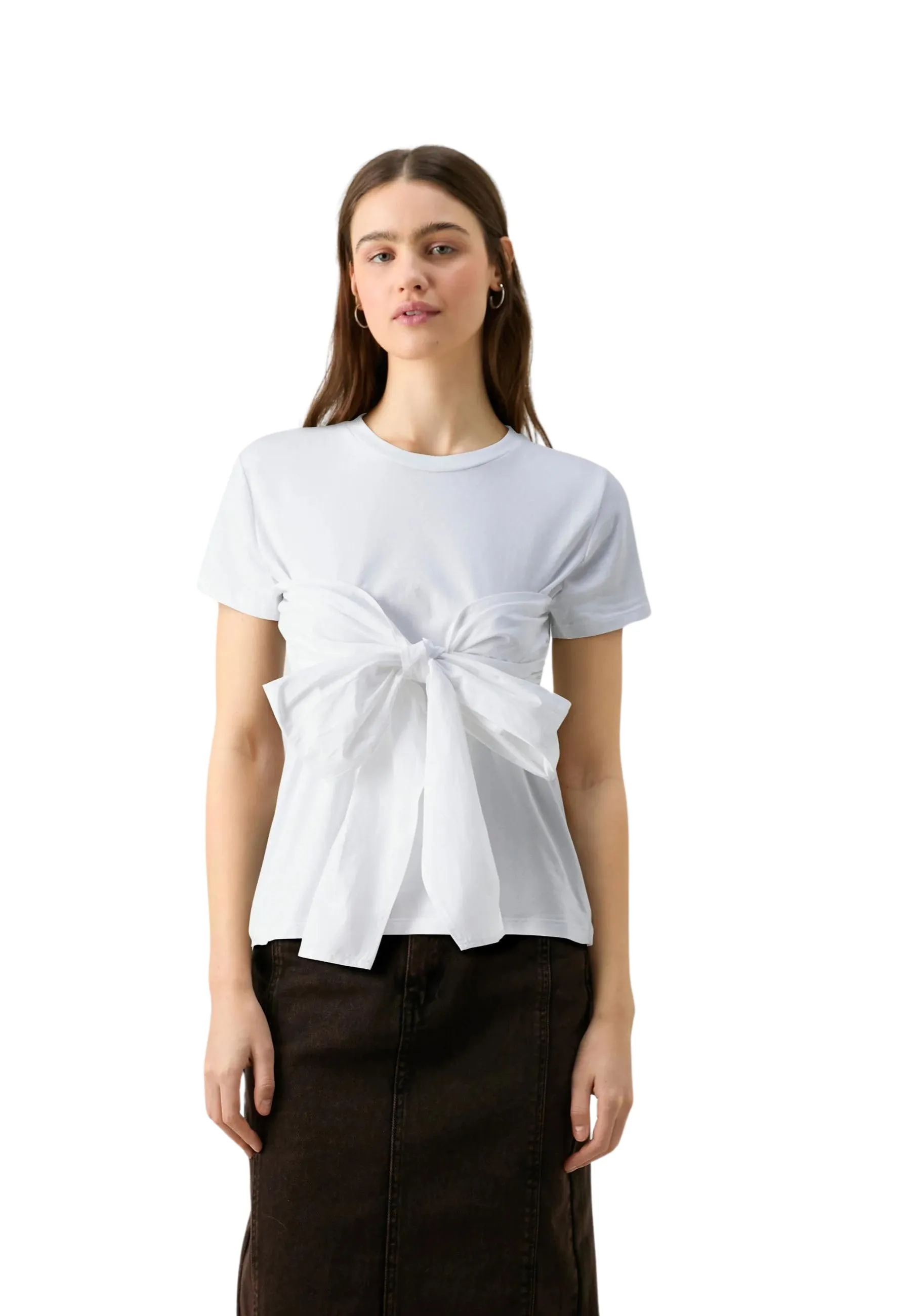 Maglia in cotone con fiocco