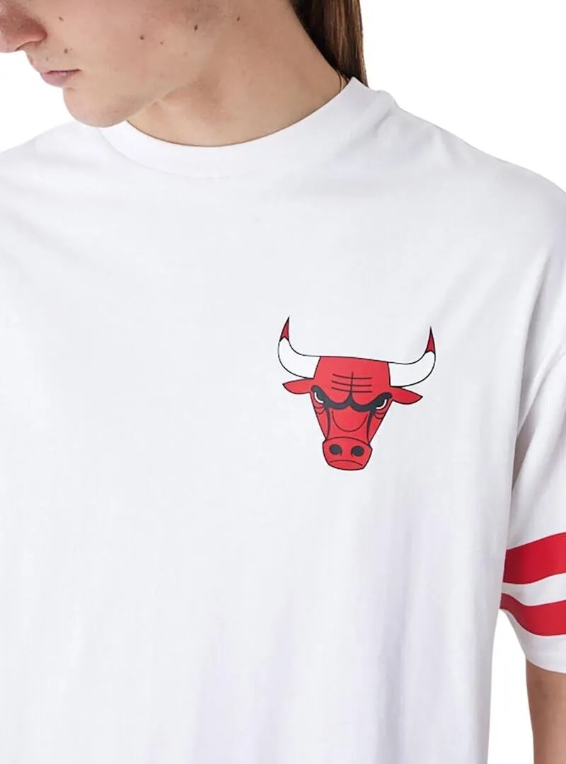 Maglietta New Era Chicago Bulls NBA Bianca Uomo