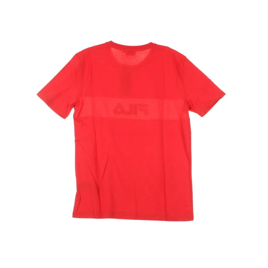 MAGLIETTA NOLAN DROPPED SHOULDER TRUE RED/BRIGHT WHITE