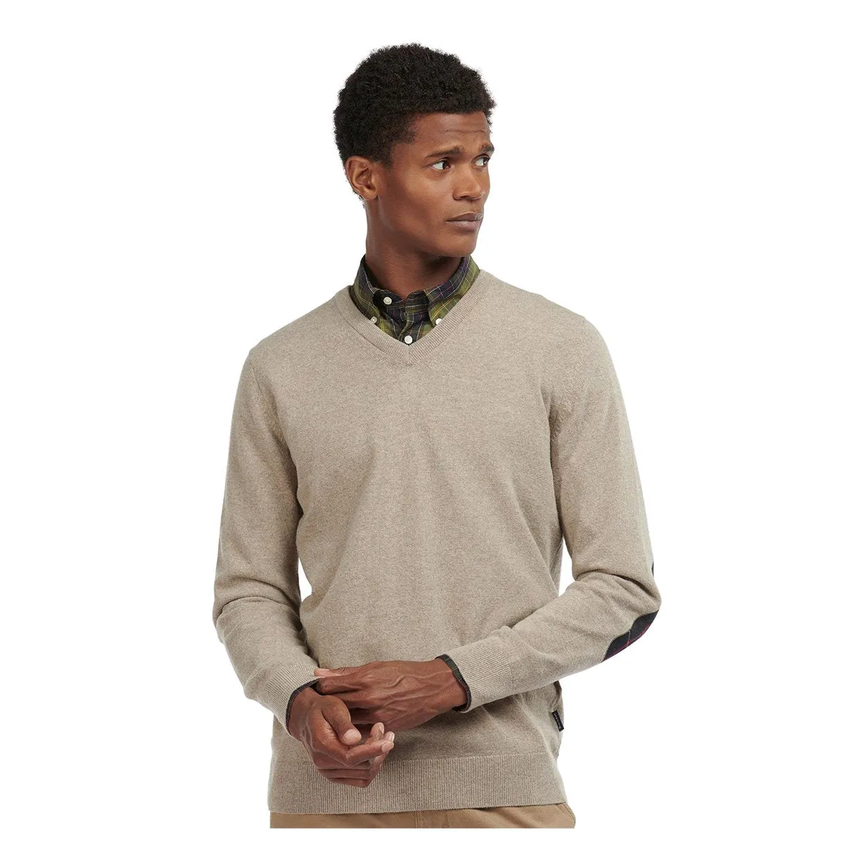 Maglione Barbour Harrow V Neck Beige