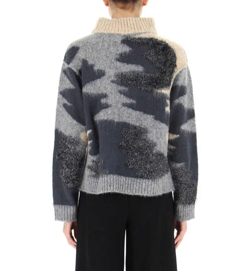 Maglione con inserti