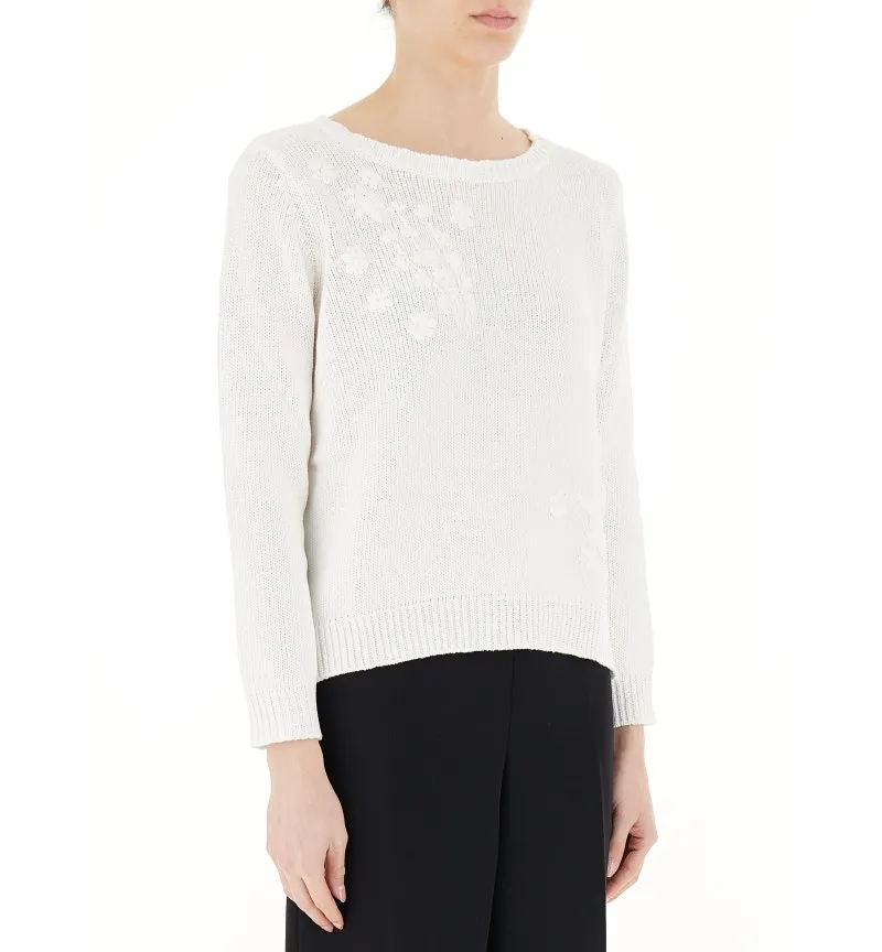 Maglione con ricami