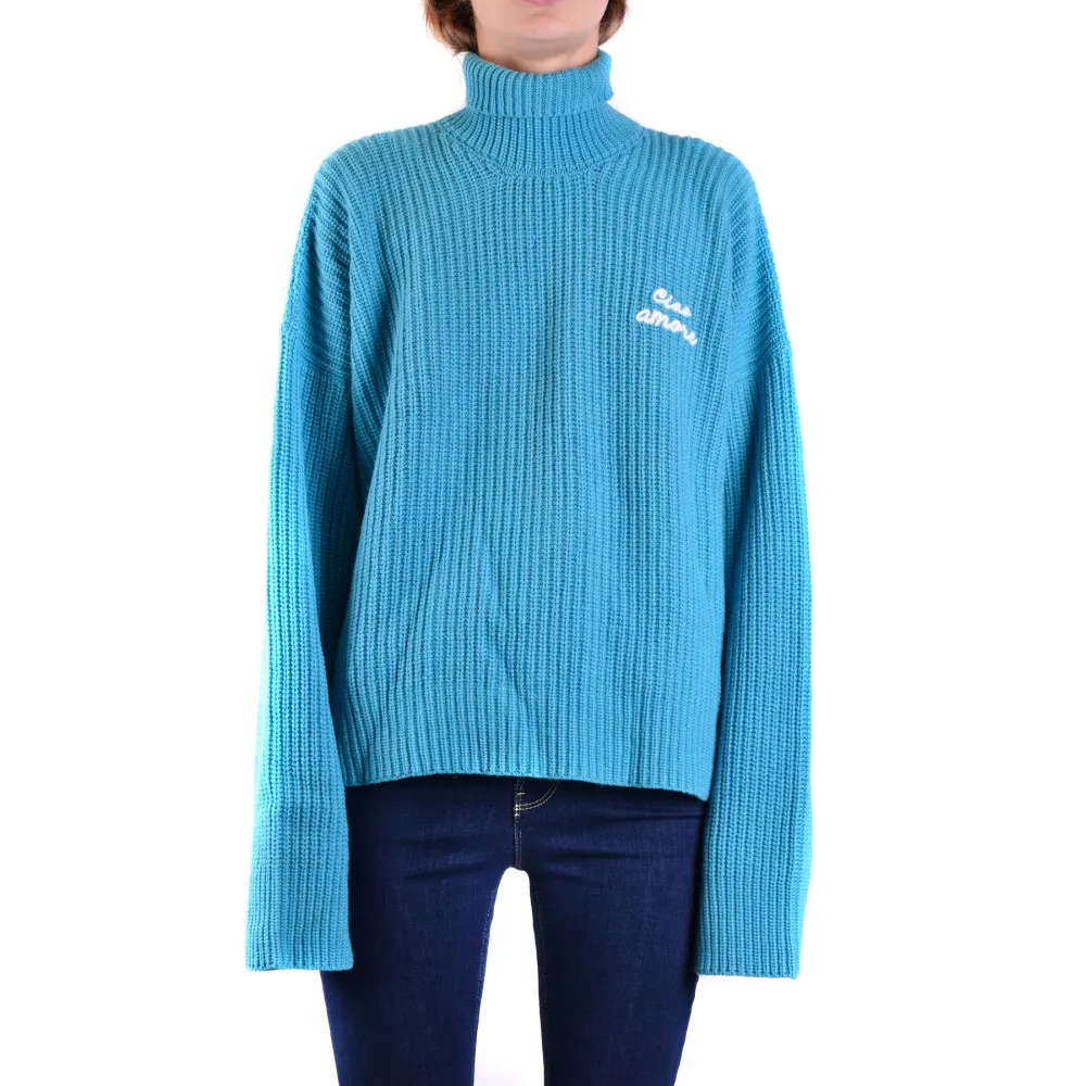 Maglione GIADA BENINCASA azzurro W1522MI