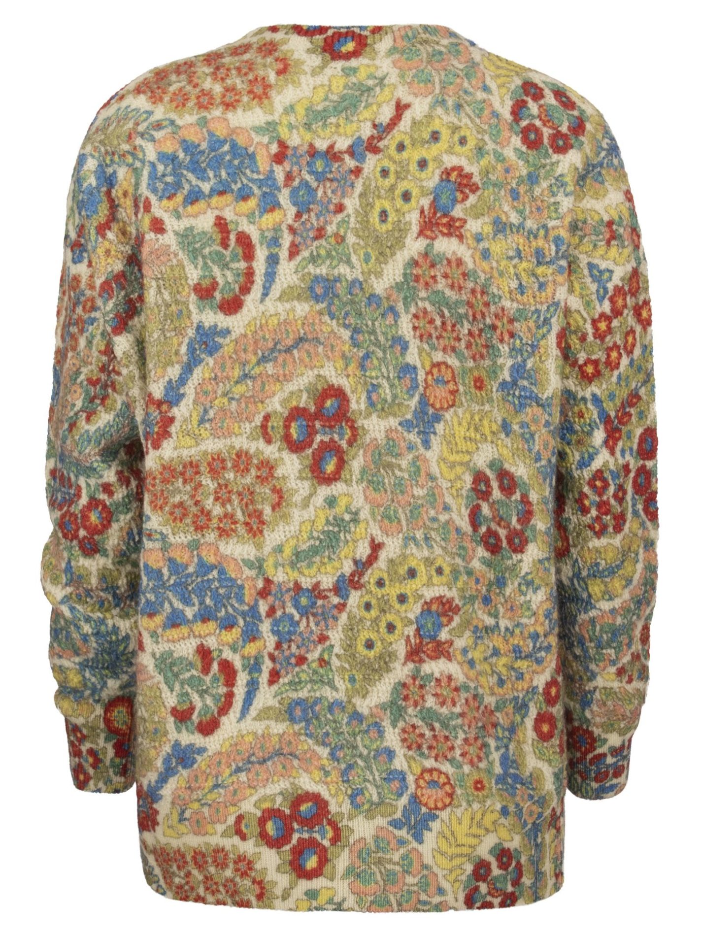 Maglione in lana e alpaca con stampa