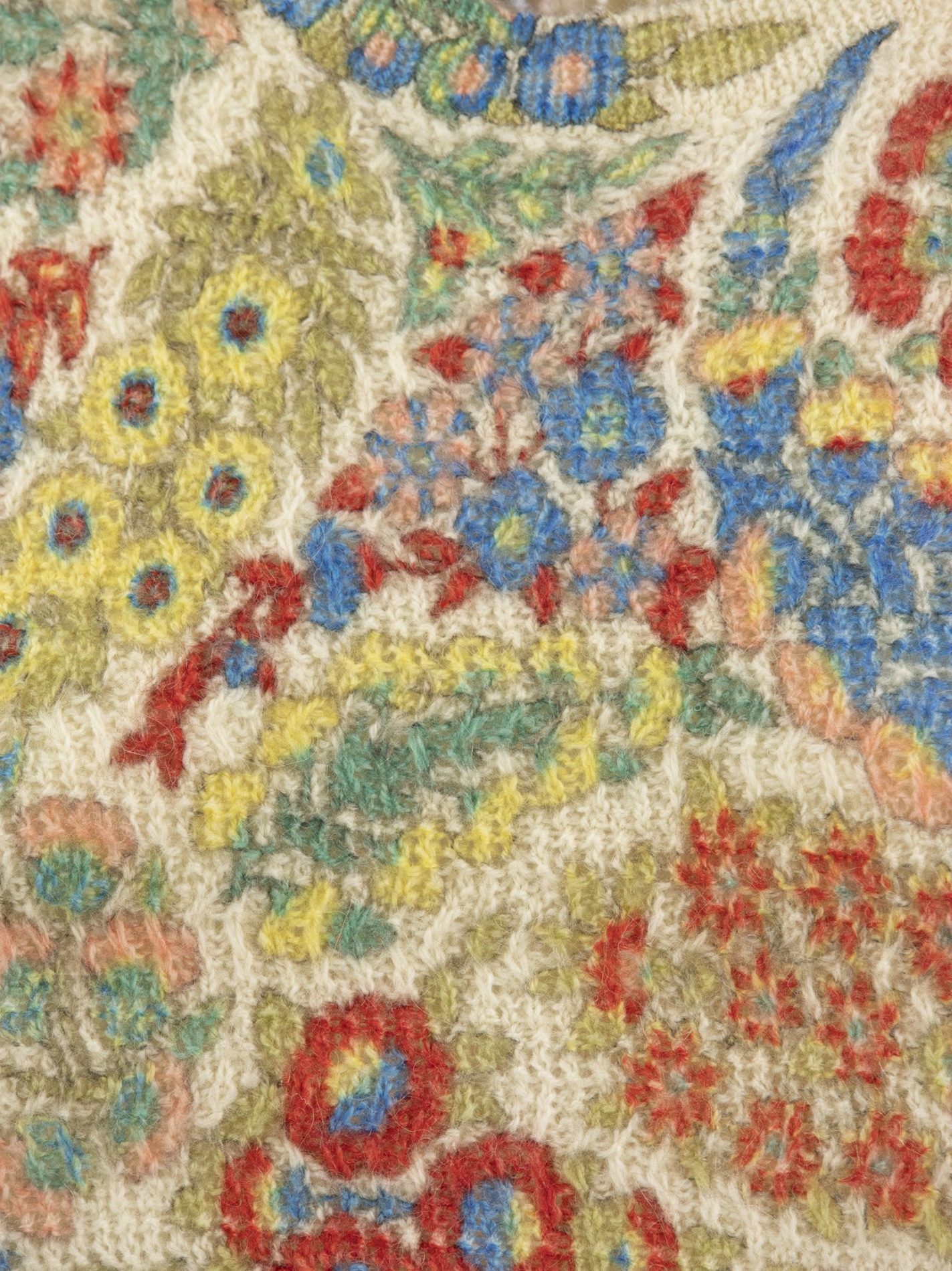 Maglione in lana e alpaca con stampa