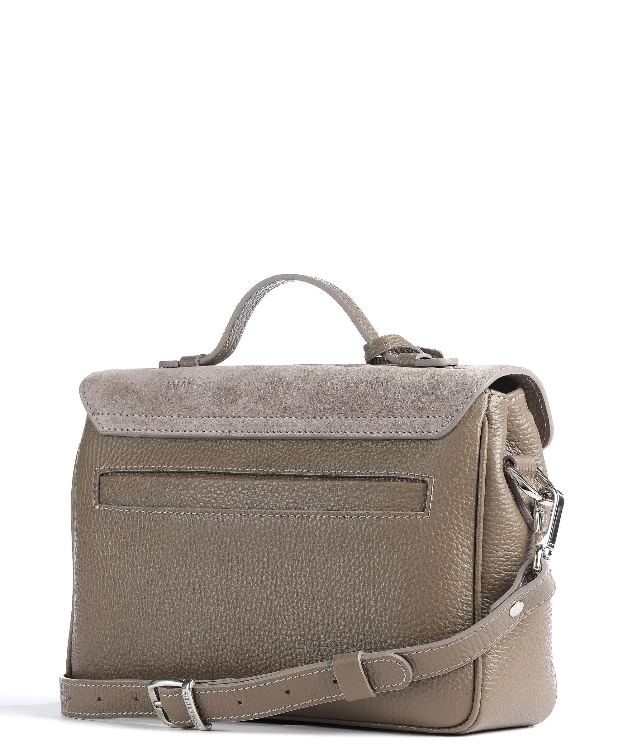  Maison Mollerus Stampato Marly Borsa a mano pelle ruvida, pelle granulata taupe  