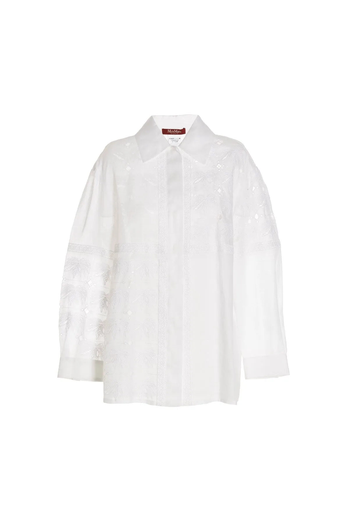 Max Mara Shirt with Embroidery / White